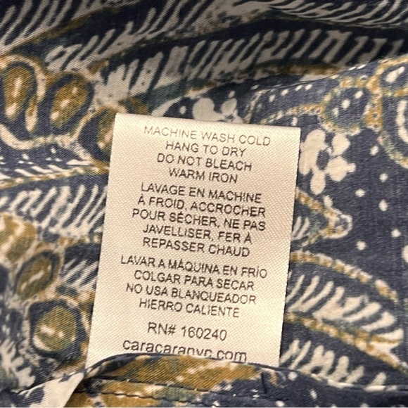 Cara Cara Round Hill Batik Midi Dress Sz-S - Picture 12 of 12